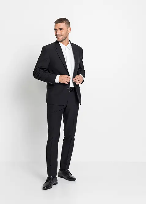 Oblek (2d&iacute;ln&yacute;): sako a kalhoty, Slim Fit, bonprix