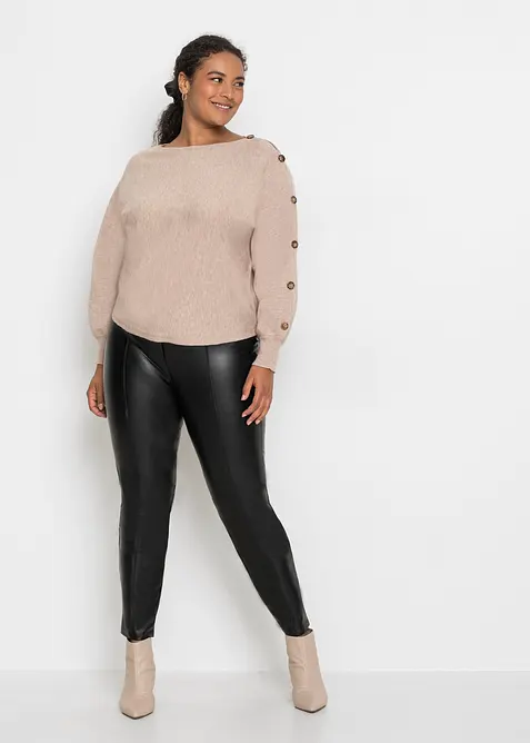 Svetr s knofl&iacute;ky, bonprix