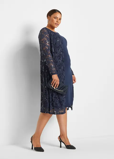 Šaty s krajkou (2dílná souprava), bonprix