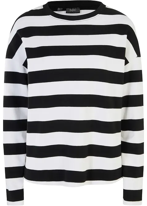 Tričko s dlouh&yacute;m ruk&aacute;vem, z čistě bavlněn&eacute;ho interlocku, bonprix