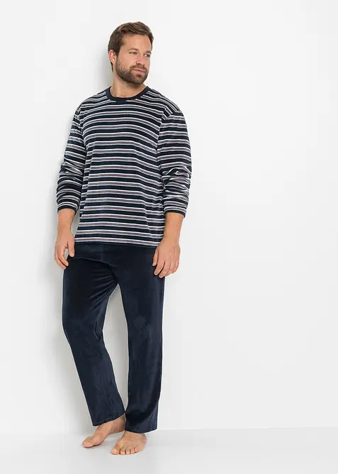 Pyžamo z měkk&eacute;ho materi&aacute;lu nicky, s dlouh&yacute;mi ruk&aacute;vy, bonprix