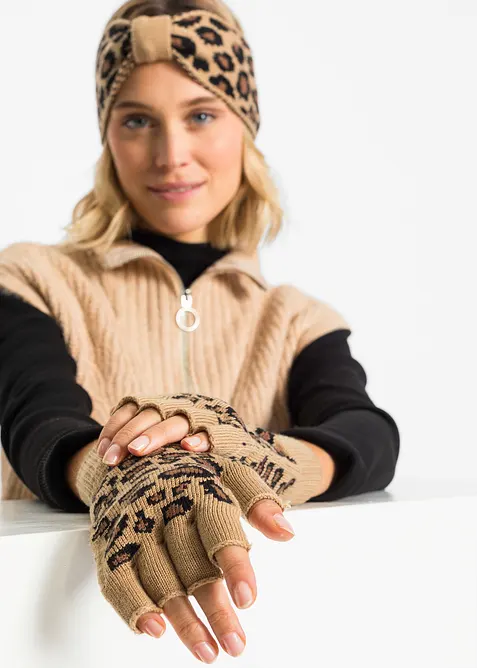 Čelenka a rukavice (2d&iacute;ln&aacute; souprava), bonprix