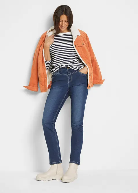 Oversized triko s knoflíky, dlouhý rukáv, bonprix