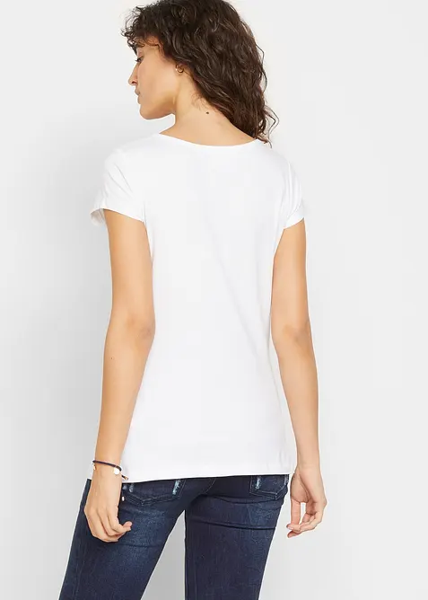 Z&aacute;kladn&iacute; těhotensk&eacute; tričko z organick&eacute; bavlny (2 ks v balen&iacute;), bonprix