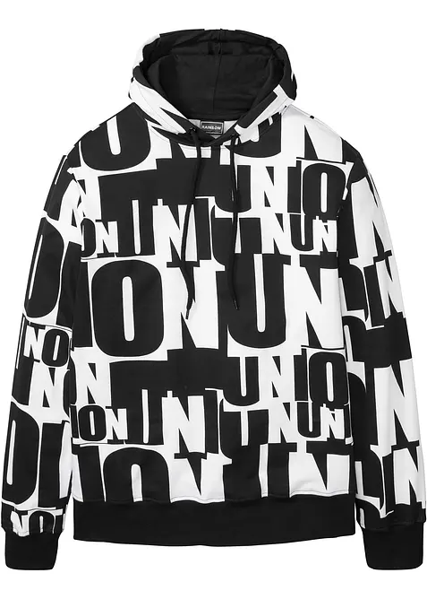 Mikina s kapuc&iacute;, z organick&eacute; bavlny, bonprix