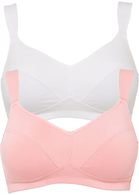 Podprsenka bez kostic, s organickou bavlnou (2 ks v balen&iacute;), bonprix