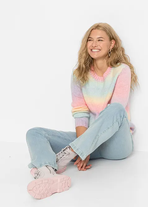 Svetr ze silnější pleteniny, z měkké vlněné směsi, bonprix