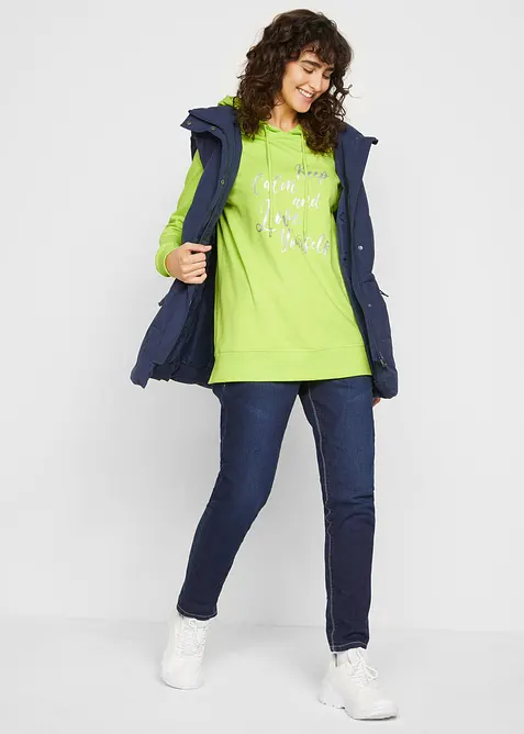 Mikina s kapuc&iacute;, z čist&eacute; organick&eacute; bavlny, bonprix