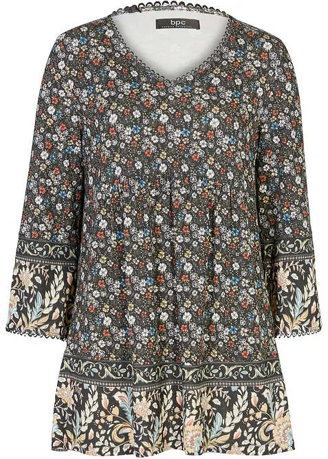 Tričkov&aacute; tunika z udržiteln&eacute; visk&oacute;zy, bonprix