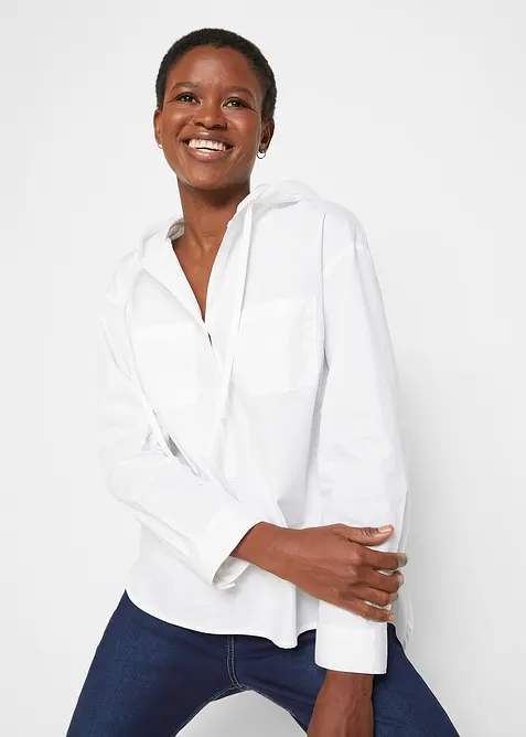 Halenková tunika z čisté organické bavlny, bonprix