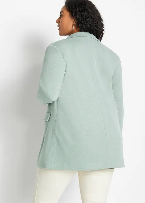 Dlouhý žerzejový blejzr s kapsami, bonprix