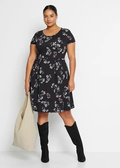 Žerzejové šaty z viskózové směsi, bonprix