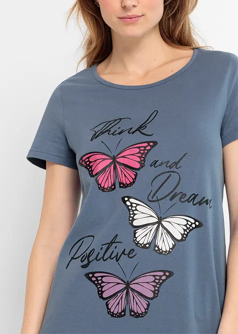 Krátká noční košile z čisté organické bavlny, bonprix