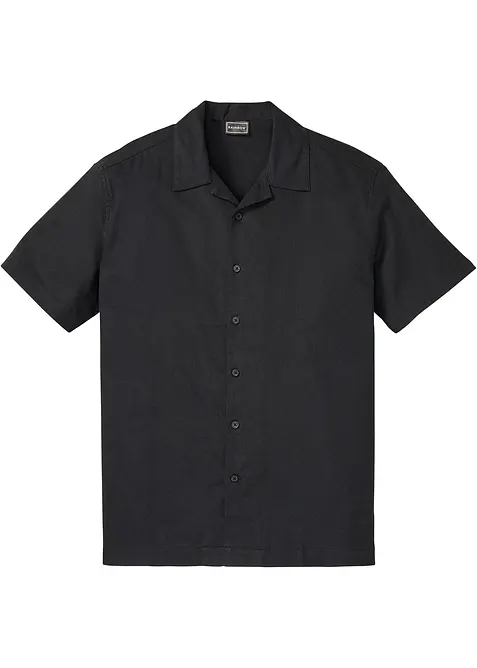 Košile s krátkým rukávem a podílem lnu, Loose Fit, bonprix