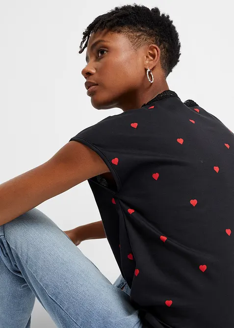 Tričko s potiskem, z čisté bavlny, bonprix