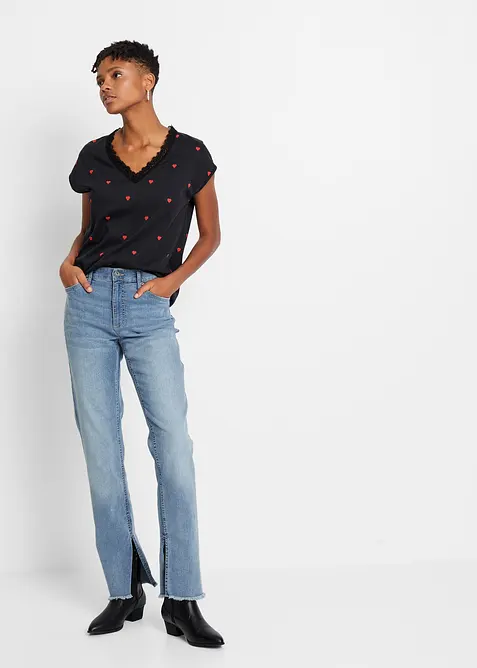 Tričko s potiskem, z čisté bavlny, bonprix