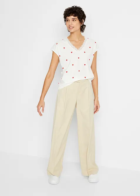 Tričko s potiskem, z čist&eacute; bavlny, bonprix