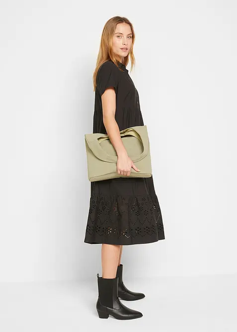 Tunikov&eacute; &scaron;aty z čist&eacute; bavlny, s d&iacute;rkovanou v&yacute;&scaron;ivkou, bonprix