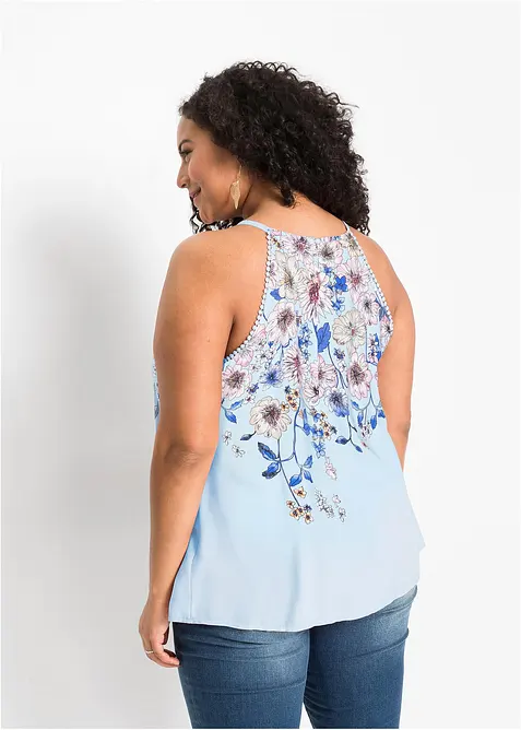 Halenkový top ze splývavé viskózy, bonprix