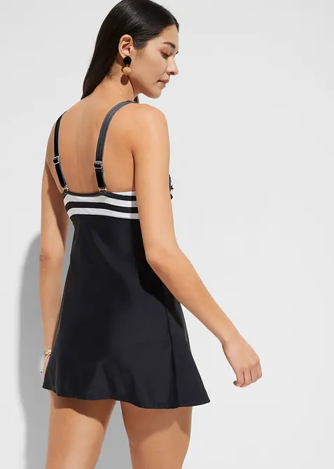 Dlouhé tankiny (2dílná souprava), s bikinovými kalhotkami s vysokým pasem, bonprix