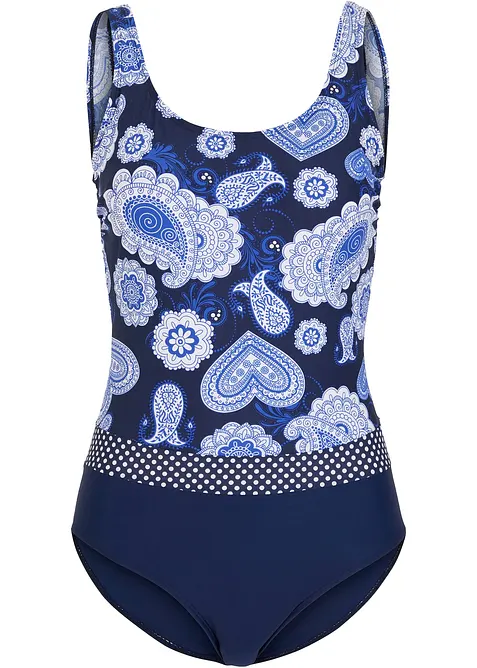 Stahovací jednodílné plavky, střední tvarující efekt, bonprix