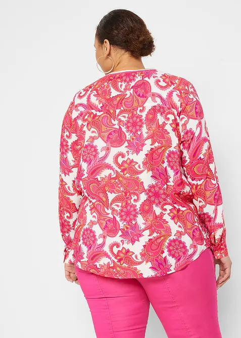 Tuniková halenka ze splývavé viskózy, bonprix