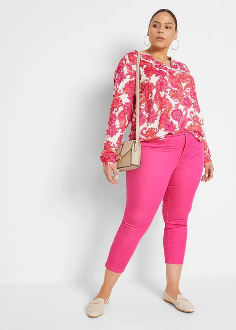 Tuniková halenka ze splývavé viskózy, bonprix