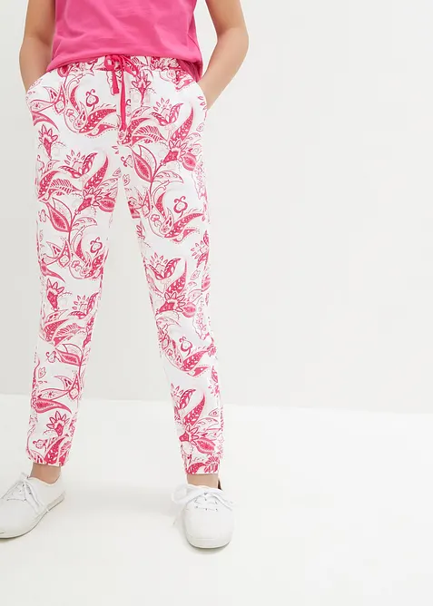 Žerzejové kalhoty z čisté bavlny, bonprix