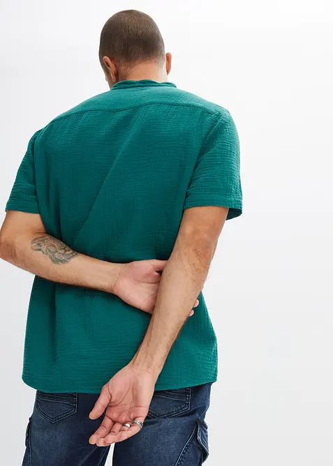 Košile z mušelínu, krátký rukáv, bonprix