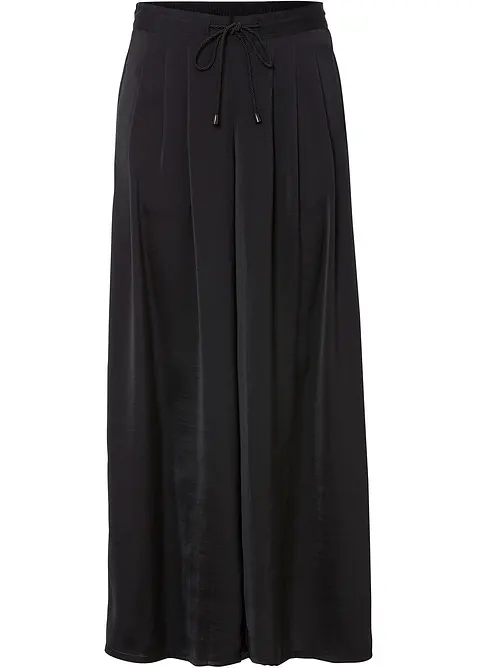 Kalhoty culotte ze splývavého saténu, bonprix