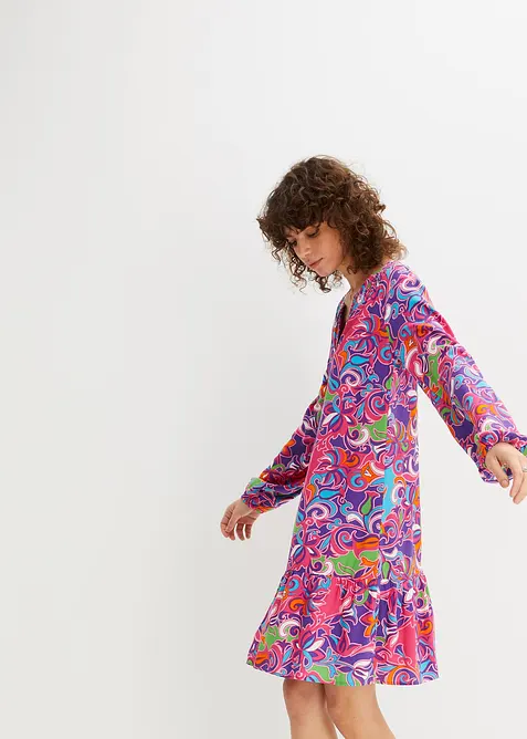 Tunikové šaty ze splývavé viskózy, bonprix