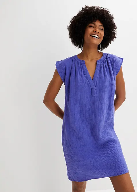 Mušelínové šaty z udržitelné bavlny, bonprix