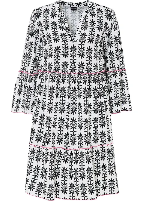 Tunikové šaty ze splývavé viskózy, bonprix