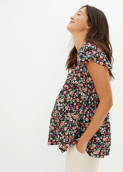 Těhotenská tunika s kojicí funkcí, z viskózy, bonprix