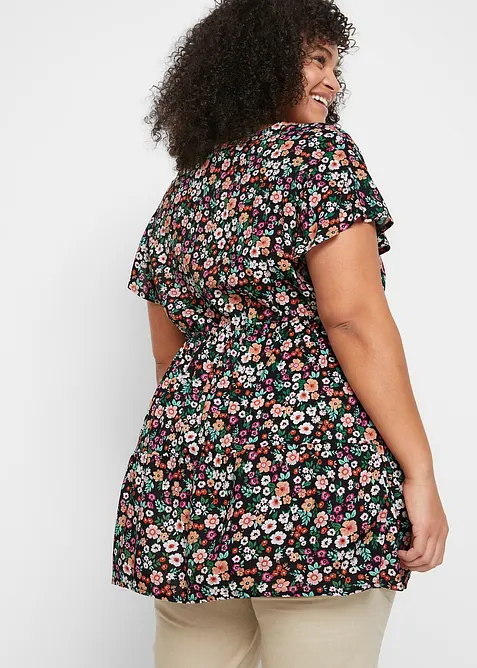 Těhotensk&aacute; tunika s kojic&iacute; funkc&iacute;, z visk&oacute;zy, bonprix