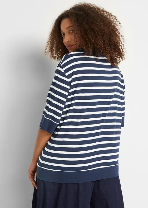 Polo tričko ze směsi bavlny a viskózy, bonprix