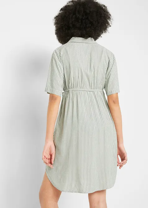 Těhotenské a kojicí halenkové šaty ze splývavé viskózy, bonprix