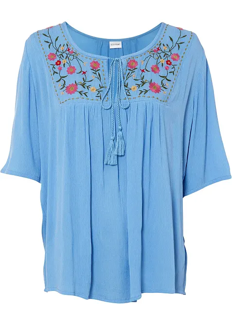 Tunika se zmačkaným vzhledem, z měkké viskózy, bonprix