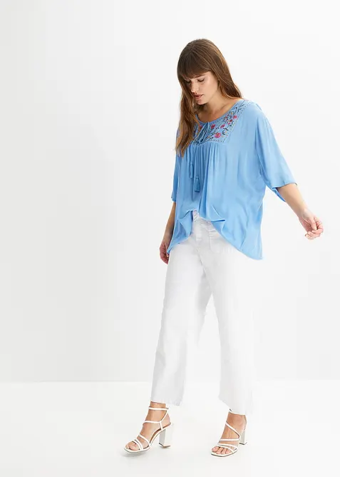 Tunika se zmačkan&yacute;m vzhledem, z měkk&eacute; visk&oacute;zy, bonprix