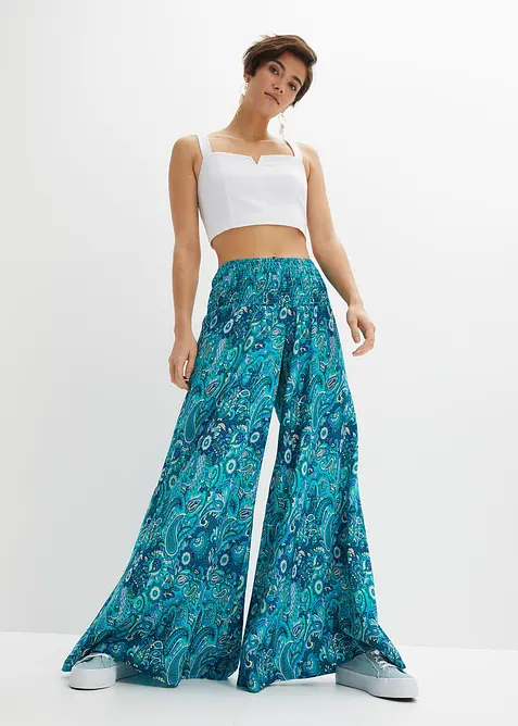 Kalhoty Palazzo ze splývavé viskózy, bonprix