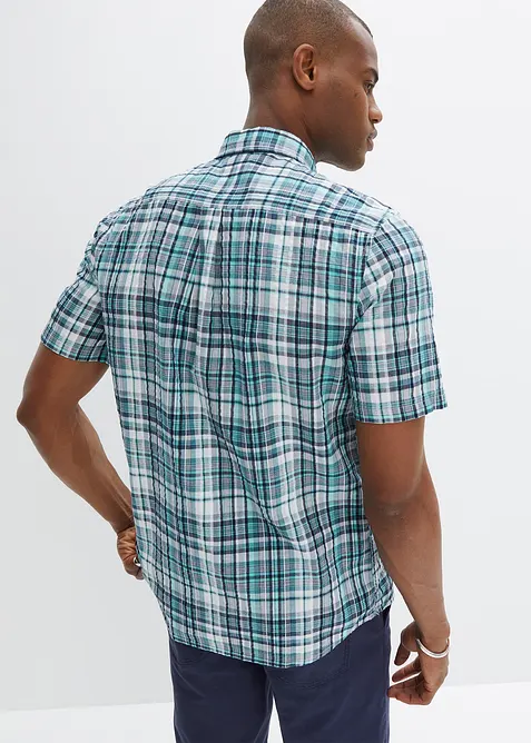 Košile s krátkým rukávem z krepového materiálu z čisté bavlny, bonprix