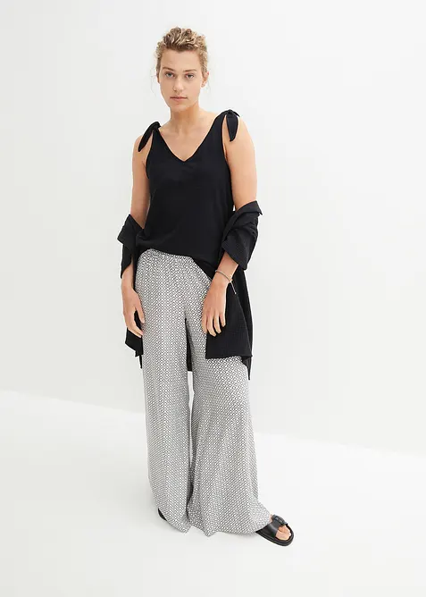 Top s uzlem, z organické bavlny, bonprix