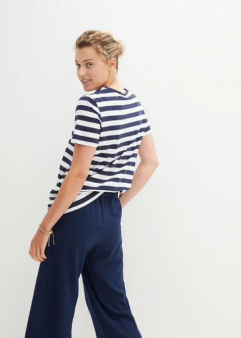 Tričko s kulat&yacute;m v&yacute;střihem (2 ks v balen&iacute;), bonprix