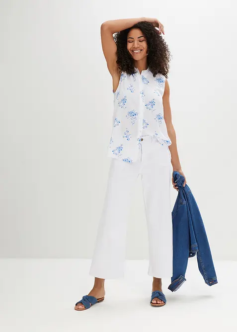 Viskózová halenka bez rukávů, bonprix