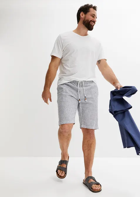 Bermudy Regular Fit se lnem, bonprix