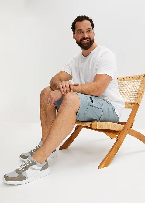 Cargo bermudy bez zap&iacute;n&aacute;n&iacute;, Regular Fit, bonprix