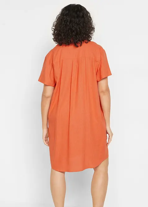 Tunikové šaty z lehké lněné směsi, bonprix