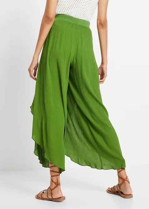 Kalhoty z materiálu se zmačkanou strukturou, bonprix