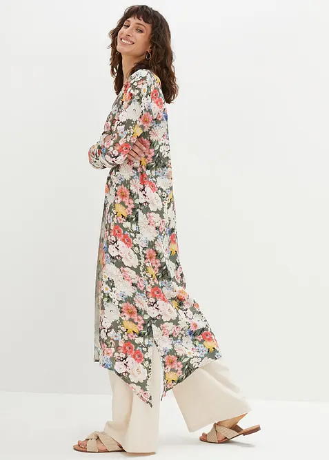 Dlouhá halenka ze splývavé viskózy, bonprix