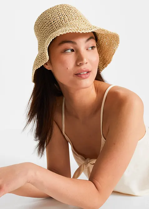 Klobouk proti slunci, z pap&iacute;rov&eacute; sl&aacute;my, bonprix
